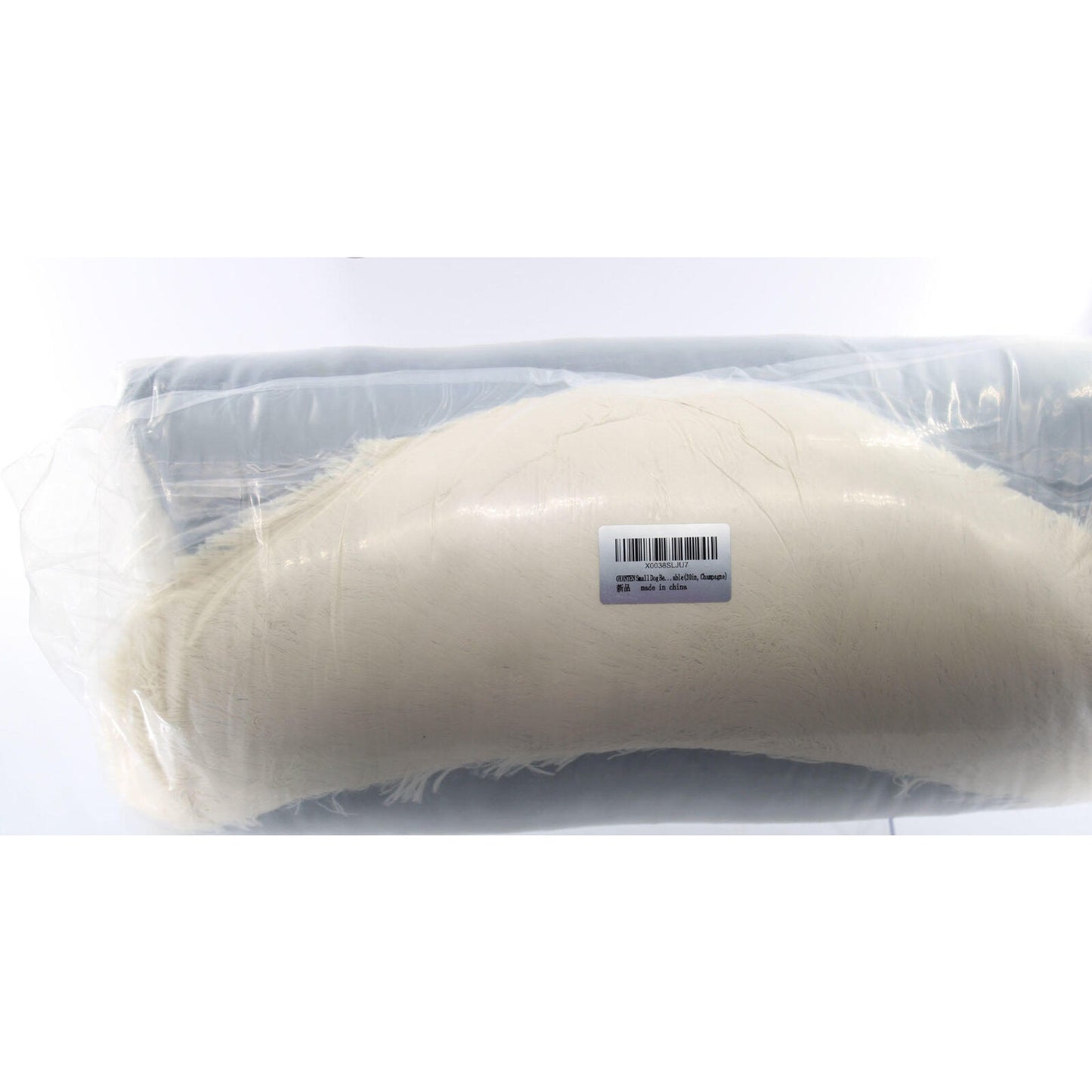OYANTEN Small Dog Bed Bed Round Soft Fluffy Warm and Cozy 30 x30 in, Champagne)