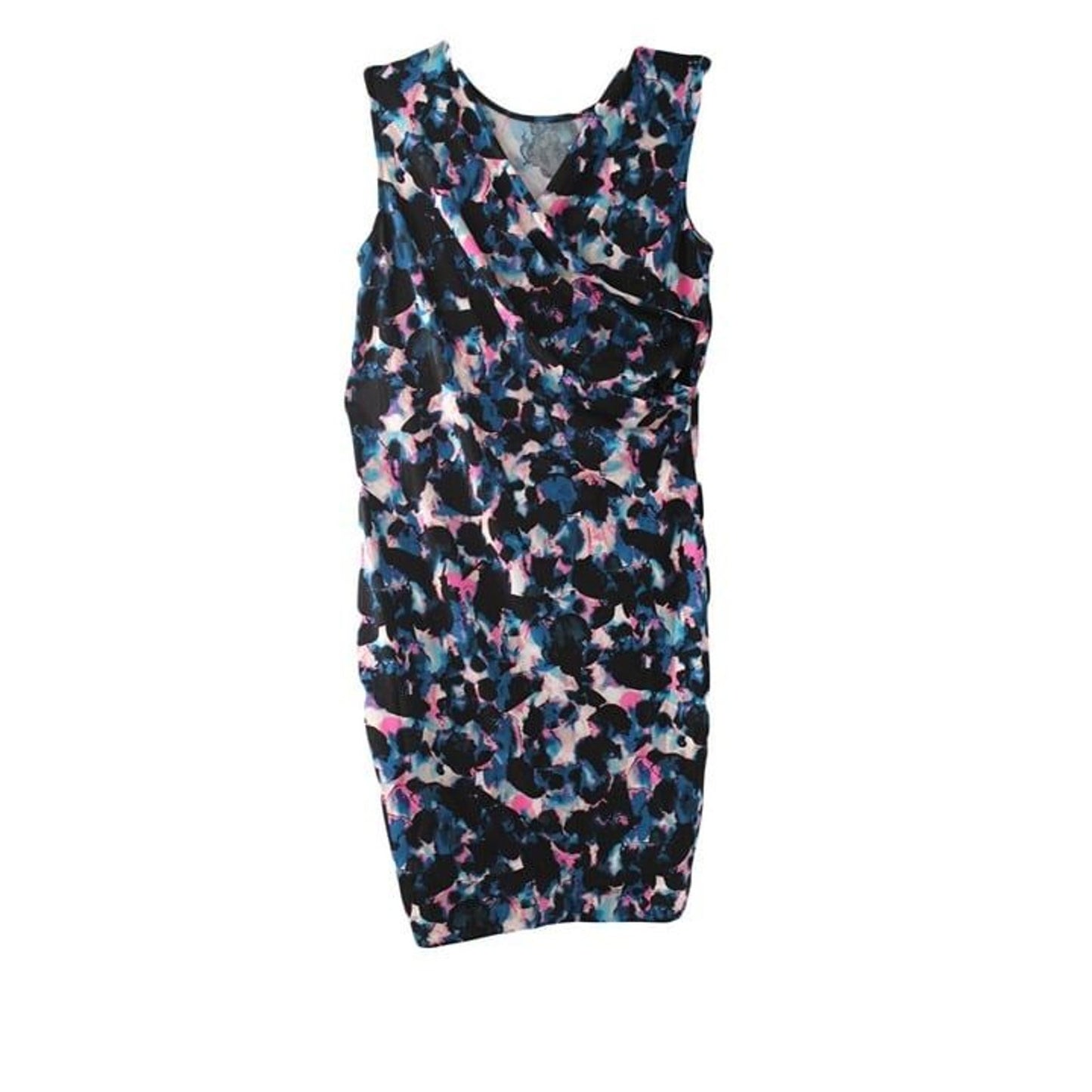Rachel Roy Womens Draped Party A Line Dress, Multicoloured Small