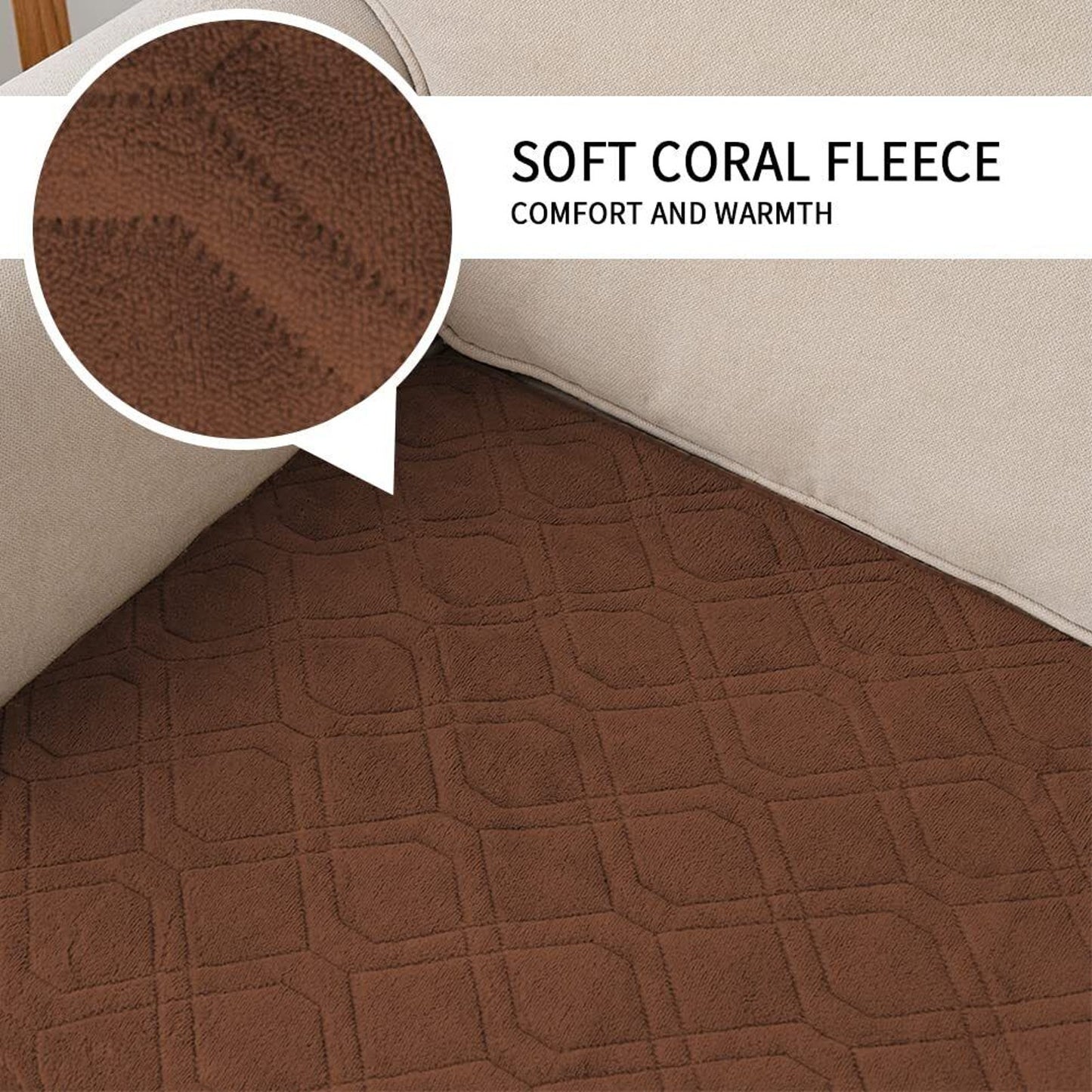 Ameritex Pet Cover for Bed Sofa Couch 50 x 80 Inches Chocolate