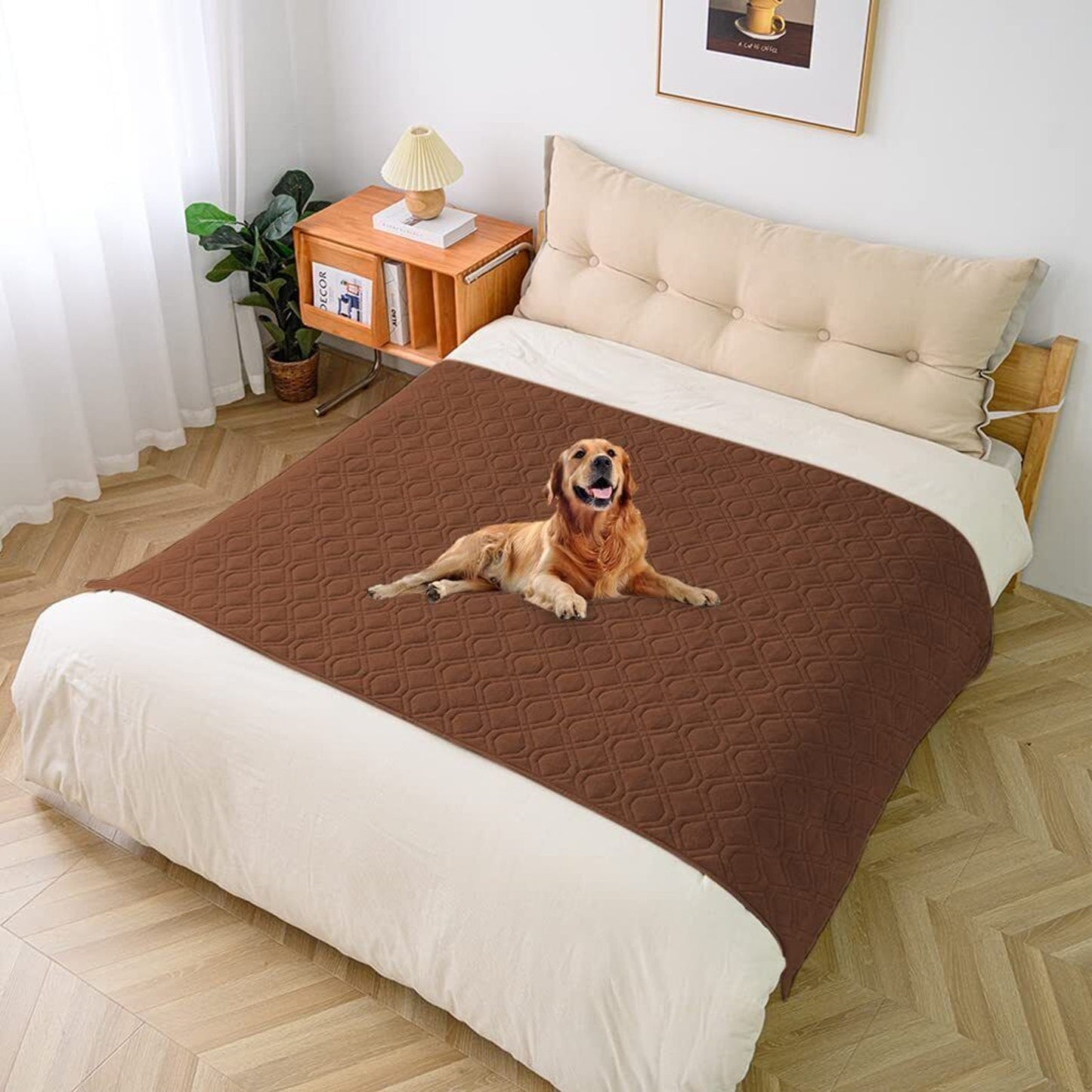 Ameritex Pet Cover for Bed Sofa Couch 50 x 80 Inches Chocolate