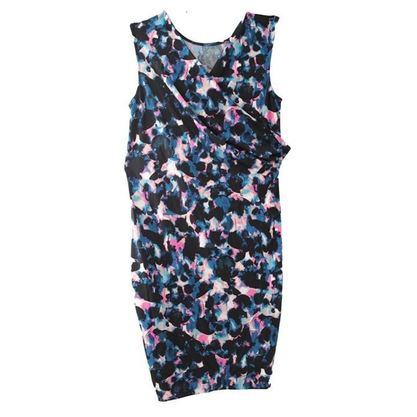 Rachel Roy Womens Draped Party A Line Dress, Multicoloured Small