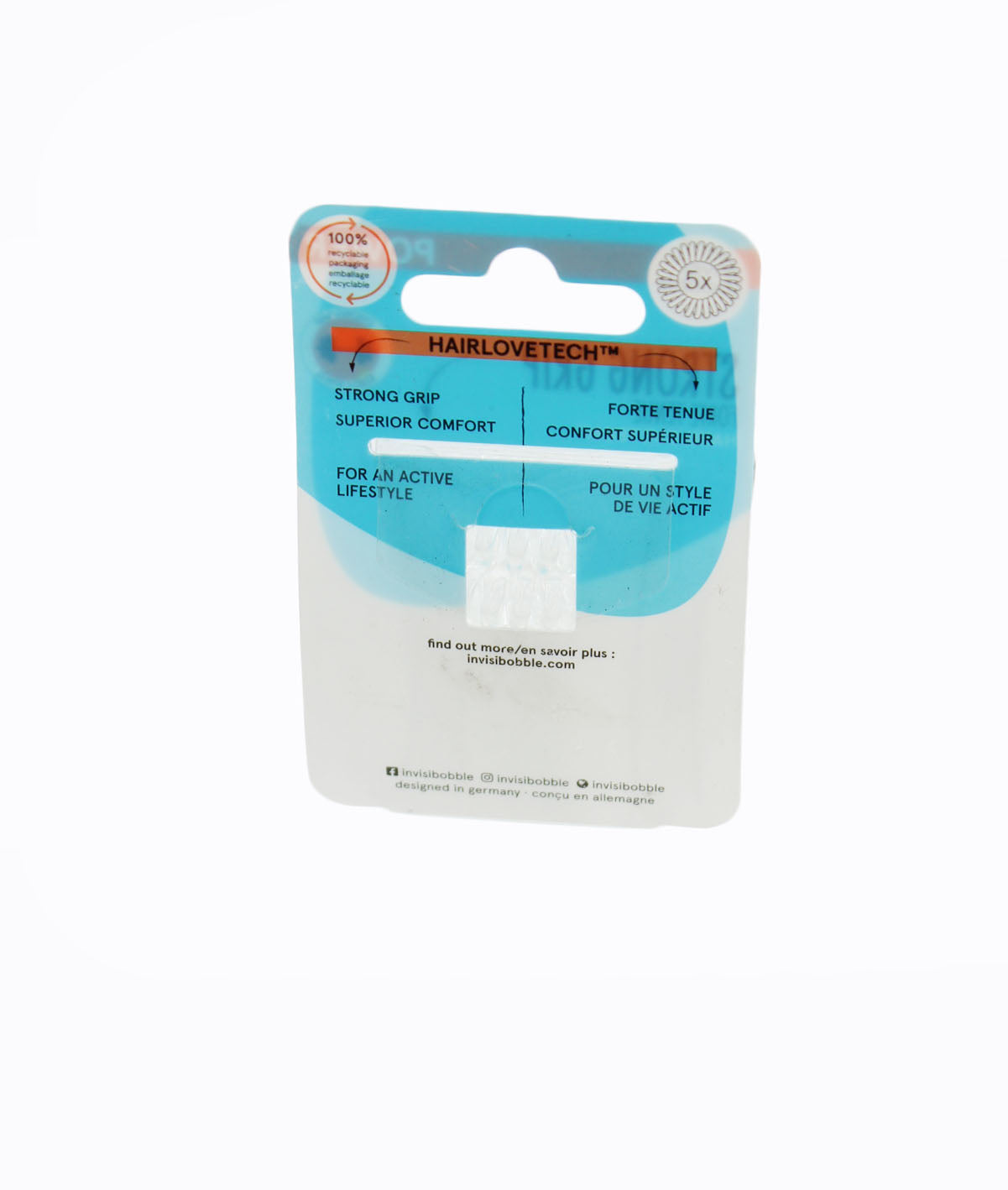 invisibobble Power Multipack - Crystal Clear - 5pk