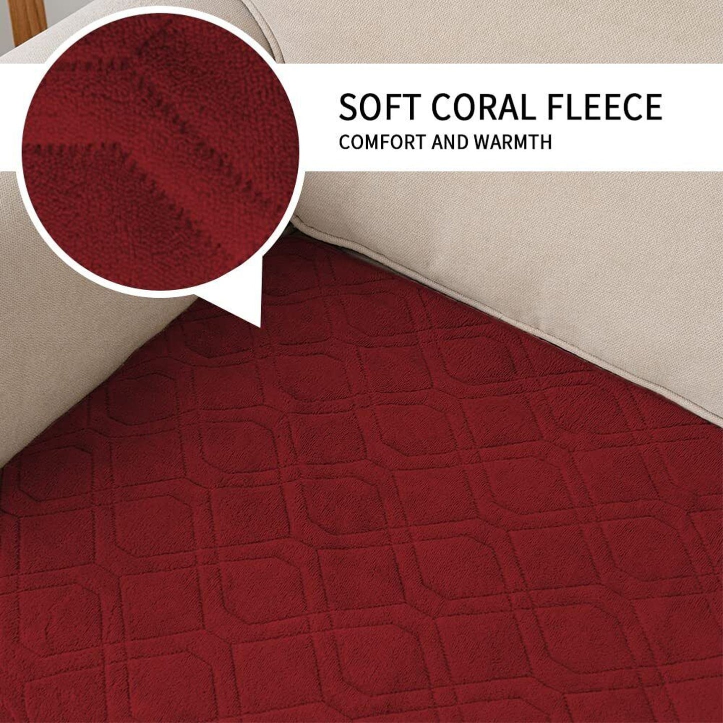 Ameritex Pet Cover for Bed Sofa Couch 50 x 65 Inches Burgundy