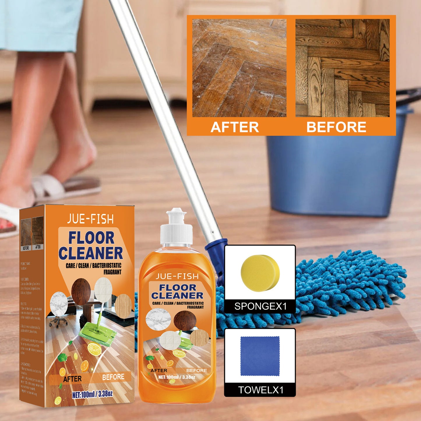 Floor Cleaner Stain Remover Floor Cleaner Polishing Brightener Tile Cleaner