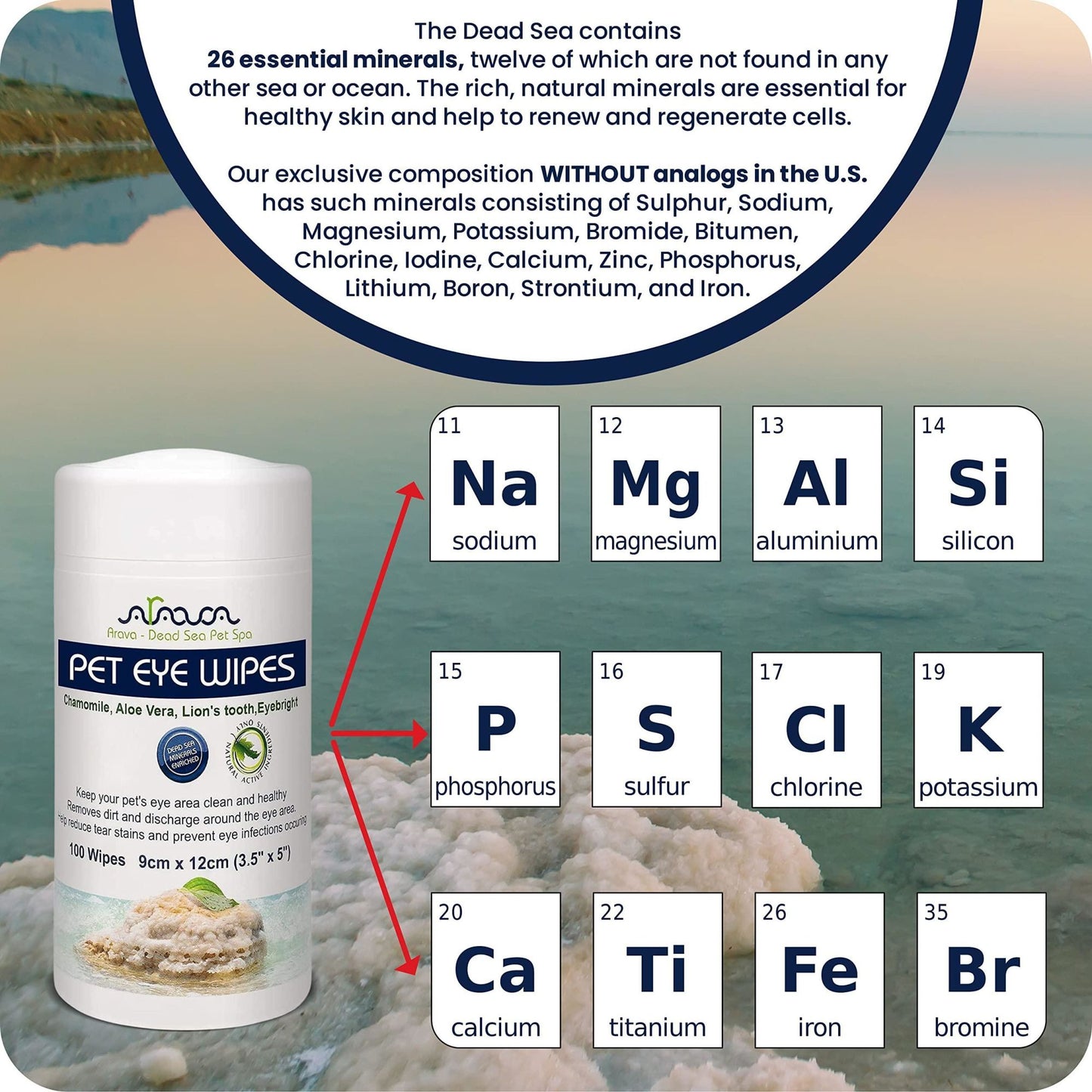 Pet Eye Wipes for Dogs Cats Puppies & Kittens 100 Count Natural and Aromatherapy Medicated Removes Dirt Crust and Discharge Prevents Tear Stain Infections & Irritations Soft & Gentle