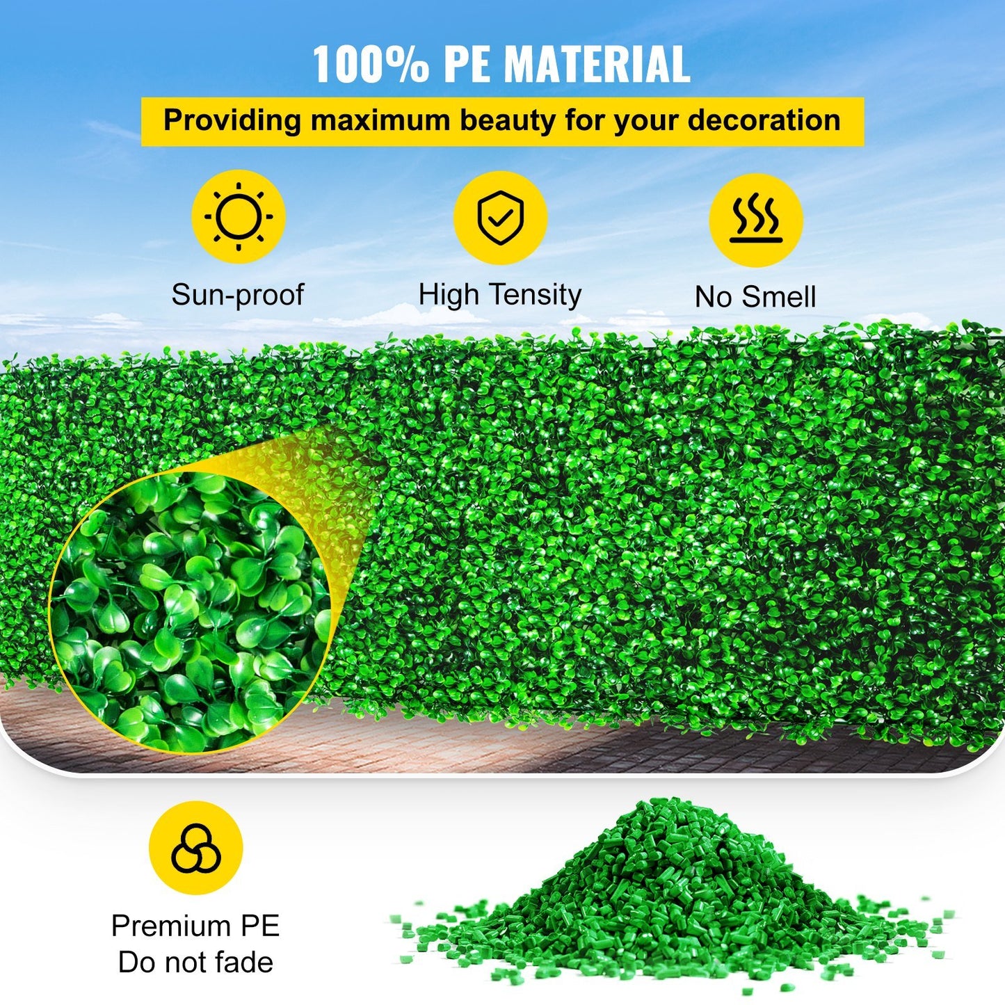 Artificial Boxwood Panel UV 4pcs Boxwood Hedge Wall Panels Artificial Grass Backdrop Wall 24X16" 4 cm Green Grass Wall Fake Hedge for Decor Privacy Fence Indoor Outdoor Garden Backyard