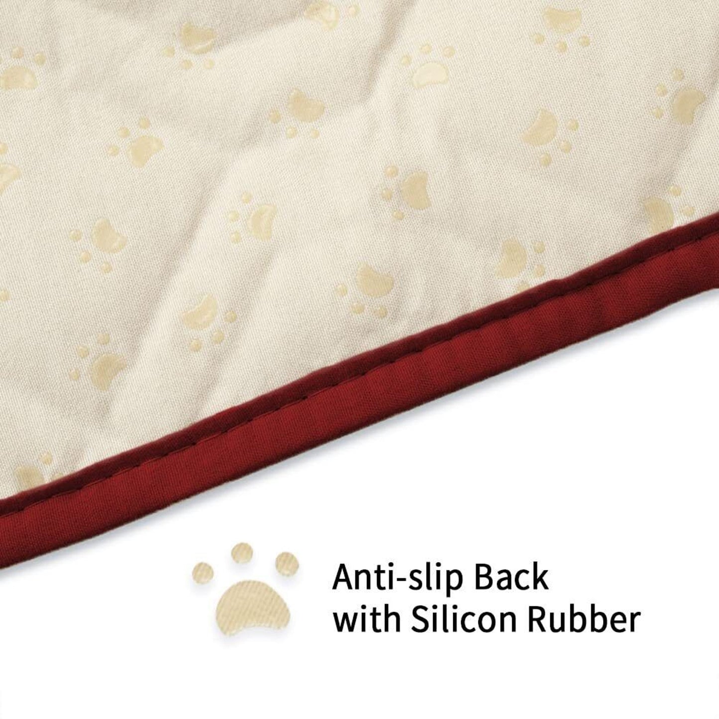 Ameritex Pet Cover for Bed Sofa Couch 50 x 65 Inches Burgundy