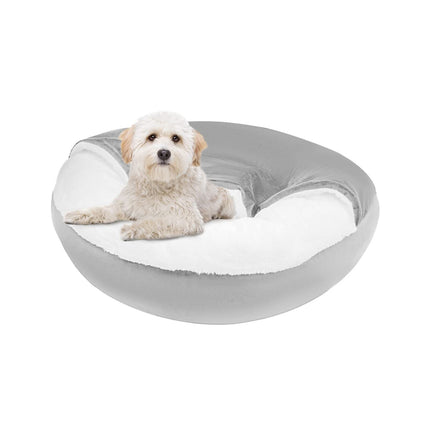 SHAVI Small Pet Beds w/ Hooded Cover Removable Anti-Slip Bottom 20 inches Small