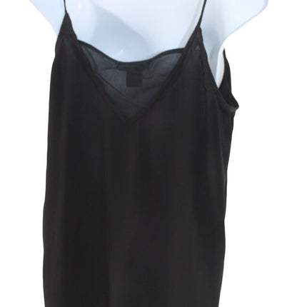 Love Cameron Women V-Neck Polyester Camisole Size X Small Black