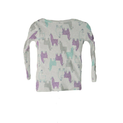 Infant Pajama Top Just One You Toddler Girls Llama Print Long Sleeve Size 18M