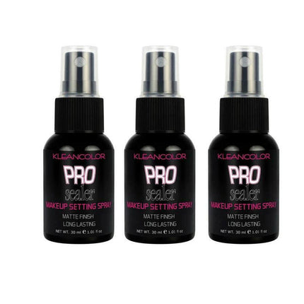 Setting Spray KleanColor Pro Sealer Makeup Setting Spray Matte Finish 3 pcs