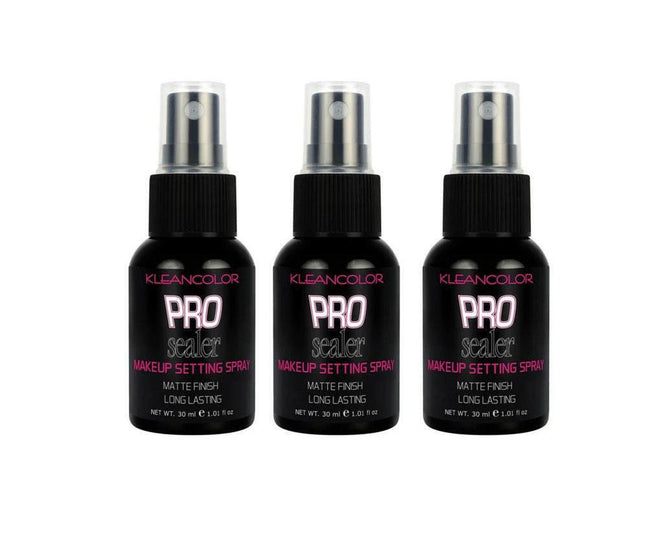 Setting Spray KleanColor Pro Sealer Makeup Setting Spray Matte Finish 3 pcs