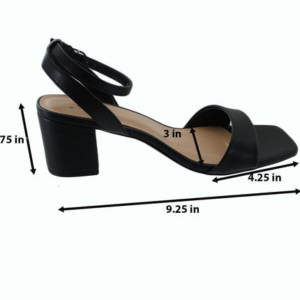 Women Sandals A New Day Women Adq95 Sonoara Heeled Sandals Size 8.5 Black