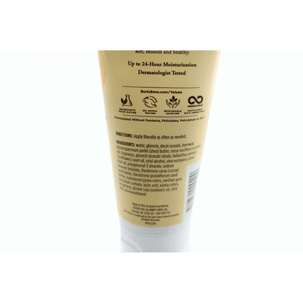 Burts Bees Body Lotion Dry Skin Cocoa Cupuacu Butter 6 oz Up to 24 Hour Moisture