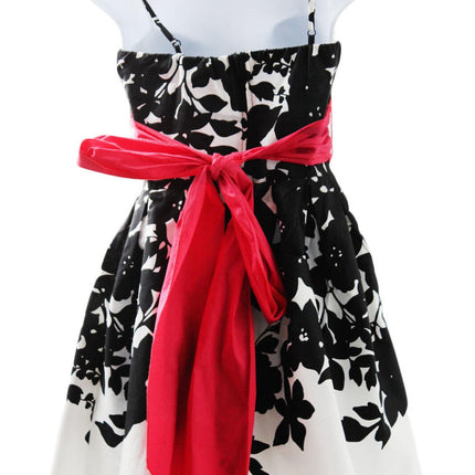 Women Dress B Darlin Juniors  Floral Black White Party Dress Size 3/4