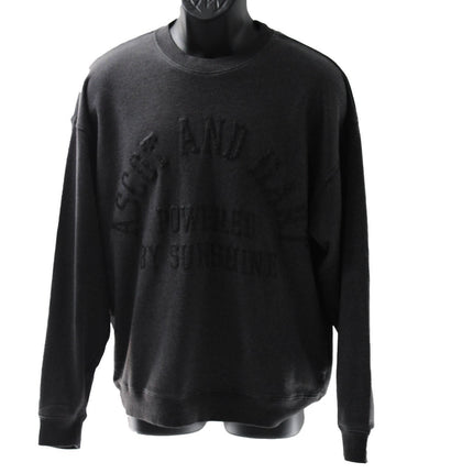 Ascot + Hart Women's  Graphic Pullover Gray Sweater Size XS