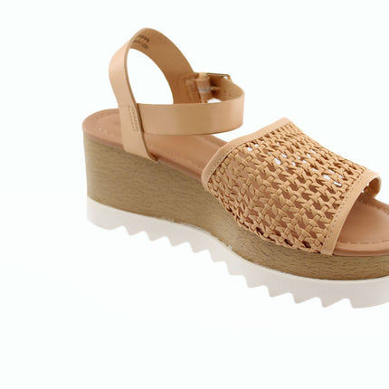 Women Sandals Platform Heels Sandals Size 8 Brown