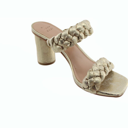 Women Sandals Heeled Sandals Size 6.5 Gold