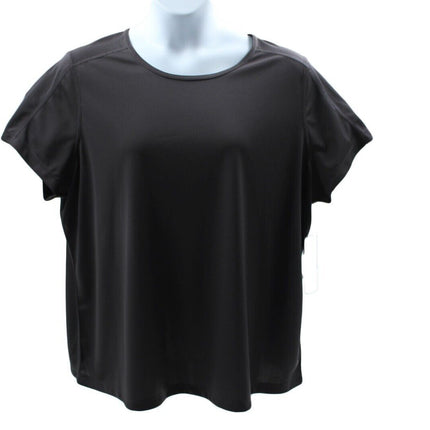 Women T-Shirt ID Ideology Women  Birdseye Mesh T Shirt Gray Size 3X