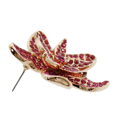 Women Earrings INC International Concept Women Yellow Gold Plated Petal Earring