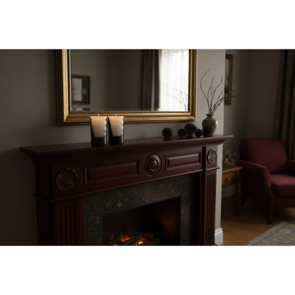 Better Homes and Gardens Set of 2 Unscented White Pillar Candles 3x5 Inch White