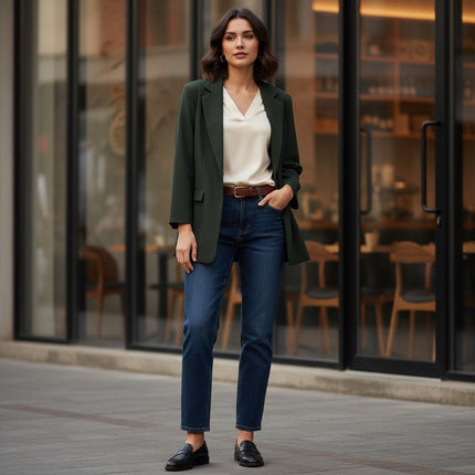 Women Blazer Unbranded Women Green Blazer Size 5XL