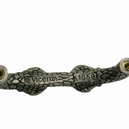 Vicenza Designs K1059 Pollino Turtle Pull 3-Inch Polished Silver