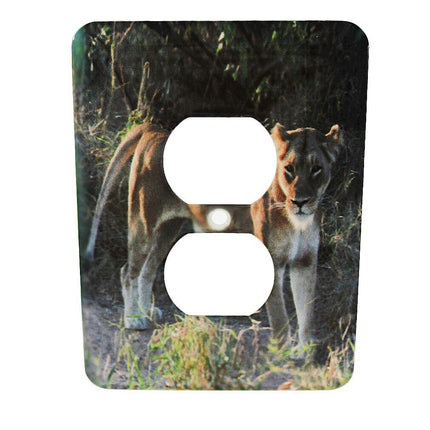Outlet Cover 3d Rose South African Lioness Side View 2 Plug Outlet Cover