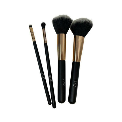 Makeup Brush Set LA LA Merry Glow Round 4pc Make Up Brushes Set