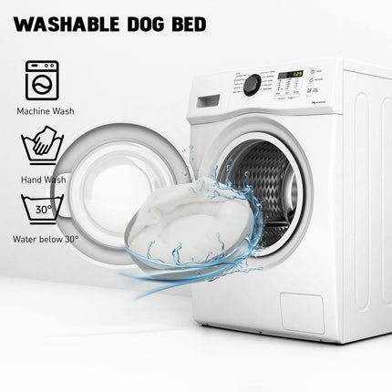 SHAVI Small Pet Beds w/ Hooded Cover Removable Anti-Slip Bottom 20 inches Small