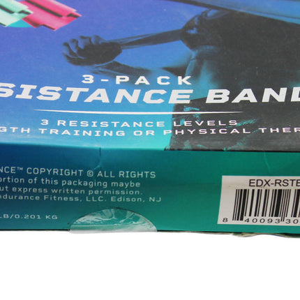Resistance Bands for Fitness or Physical Therapy, Set of 3-12 Inches