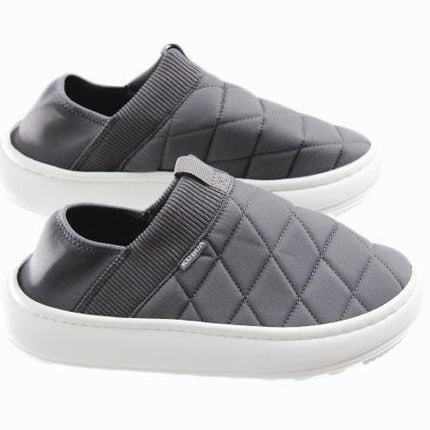Women Slippers KUBUA Women Slippers Slip on Size 40 (8.5) Gray/White