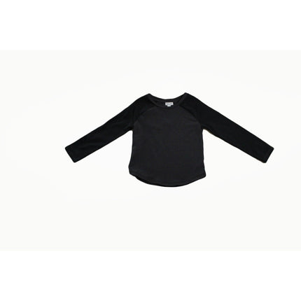 Splendid Little Boys  Charcoal Grey Raglan Long Sleeve T-Shirt  Size 5