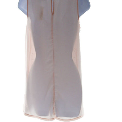 Forever 21 Teen Sleeveless Tank Top Sheer Lace  Light Pink  Small