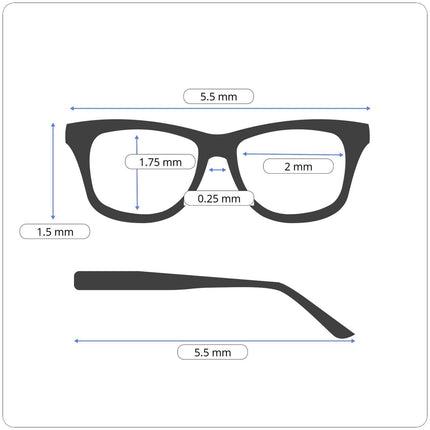 Reading Glasses kunchu Unisex TR90 Reading Glasses  (Black,1.75x)