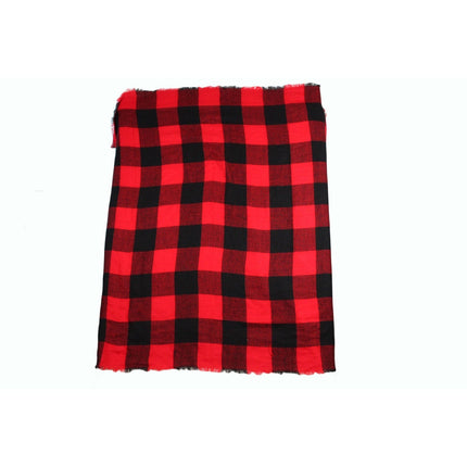 Women Scarf Unbranded Women Chunky Buffalo Plaid Scarf Wrap Oversized Fringe