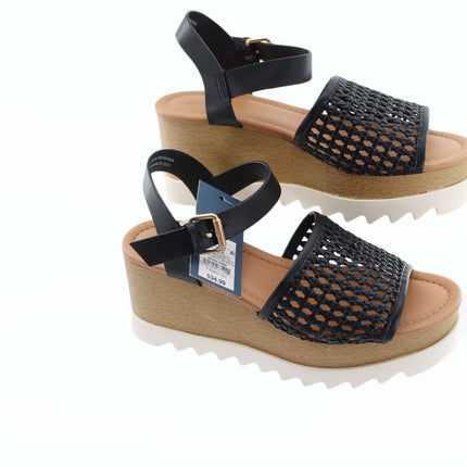 Women Sandals Platform Heels Sandals Size 6.5 Black