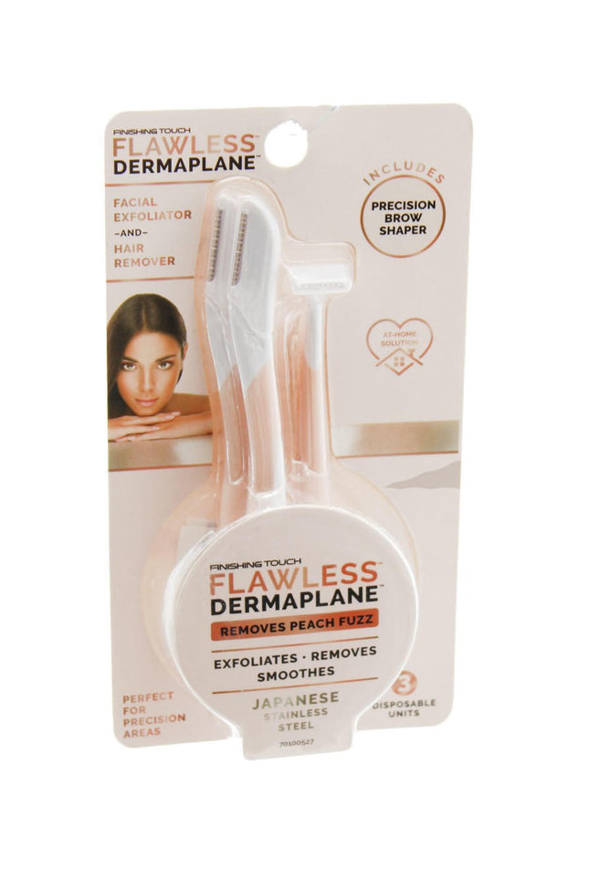 Finishing Touch Flawless DermaPlane Travel Pack Facial Exfoliator & Hair Remover