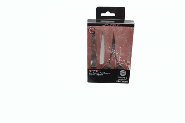Brow Kit Japonesque Brow Kit Slant Twezer Point Tweezer Scissors & Spoolie
