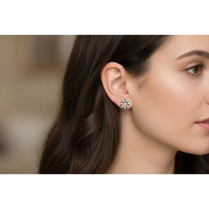 Giani Bernini Sterling Silver Cubic Zirconia Wreath Stud Earrings