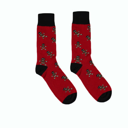 Men Christmas Socks Alfani Spectrum Holiday Gingerbread Man Socks Size 10-13