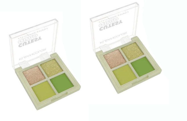 Eye Shadow KleanColor Cutesy Quad Eye Shadow Palette In 4 Colors Frosted Sage