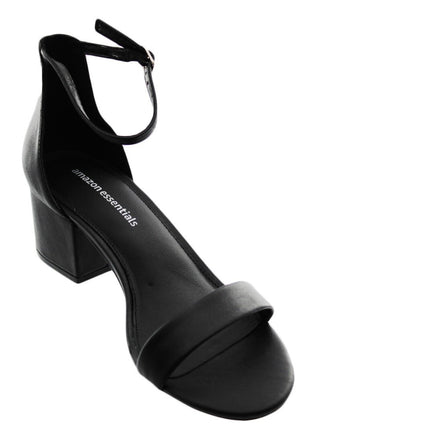 Women Sandals Amazon Essentials Women Heeled Sandals Size 9.5 Black