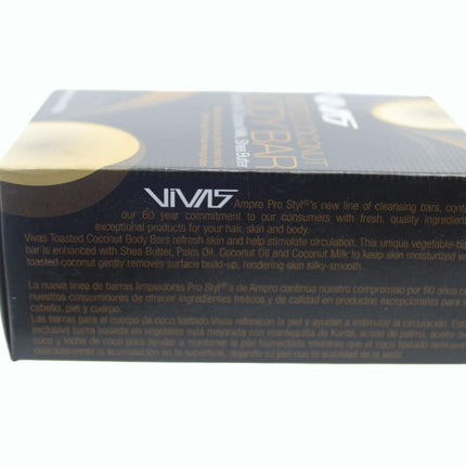 Bar Soap Vivas by Ampro Toasted Coconut Body Bar 4.25 oz