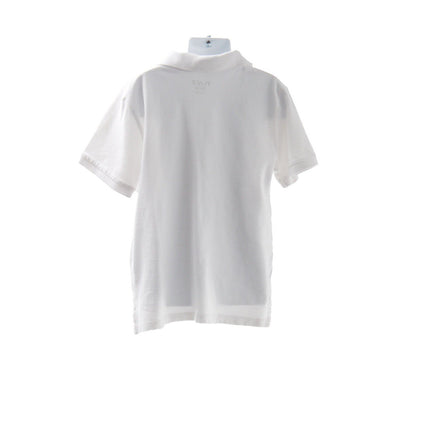 The Childrens Place Big Boys White Short Sleeve Pique Polo Shirt  Size M White