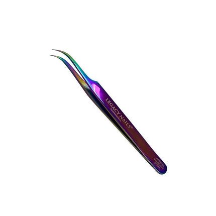 Eyebrow Tweezer Legacy Nails 2 Pack Professional Multicolor Curved Tweezer