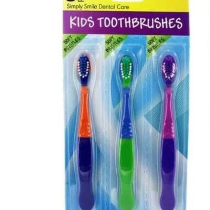 Kids Toothbrush 3 Pack Soft Bristles