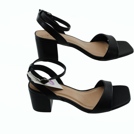 Women Sandals A New Day Women Adq95 Sonoara Heeled Sandals Size 9.5 Black