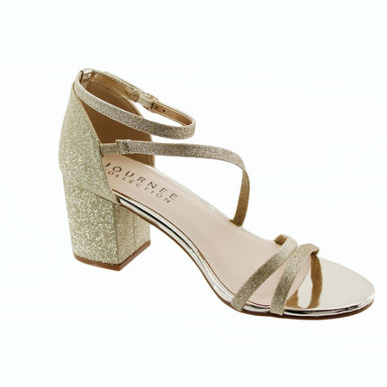Women Sandals Journee Collection Women Bella WD Strappy Sandals Size 7.5 WD