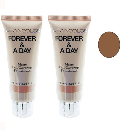 Foundation KLEANCOLOR Forever & A Day Matte Full Coverage Dark Chocolate 2 Pack